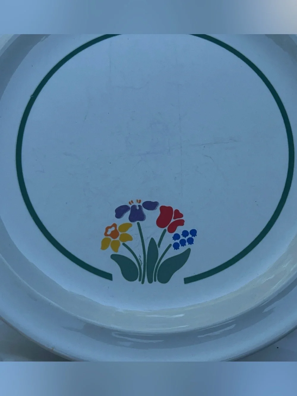 Vintage Anchor Hocking Greenhouse Salad Plates Set of 3